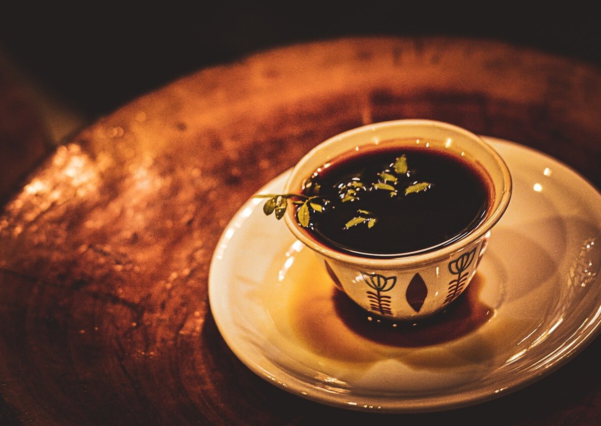 A warm Ethiopian coffee ceremony at Tibeb